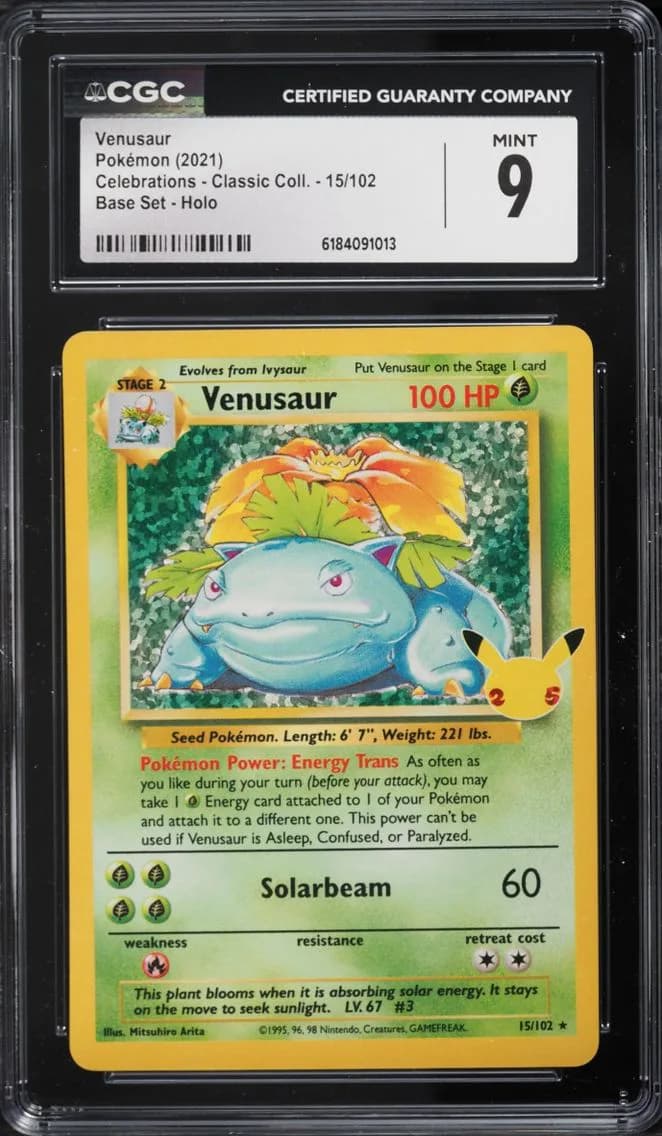 Venusaur, Celebrations - Classic Collection, CGC 9