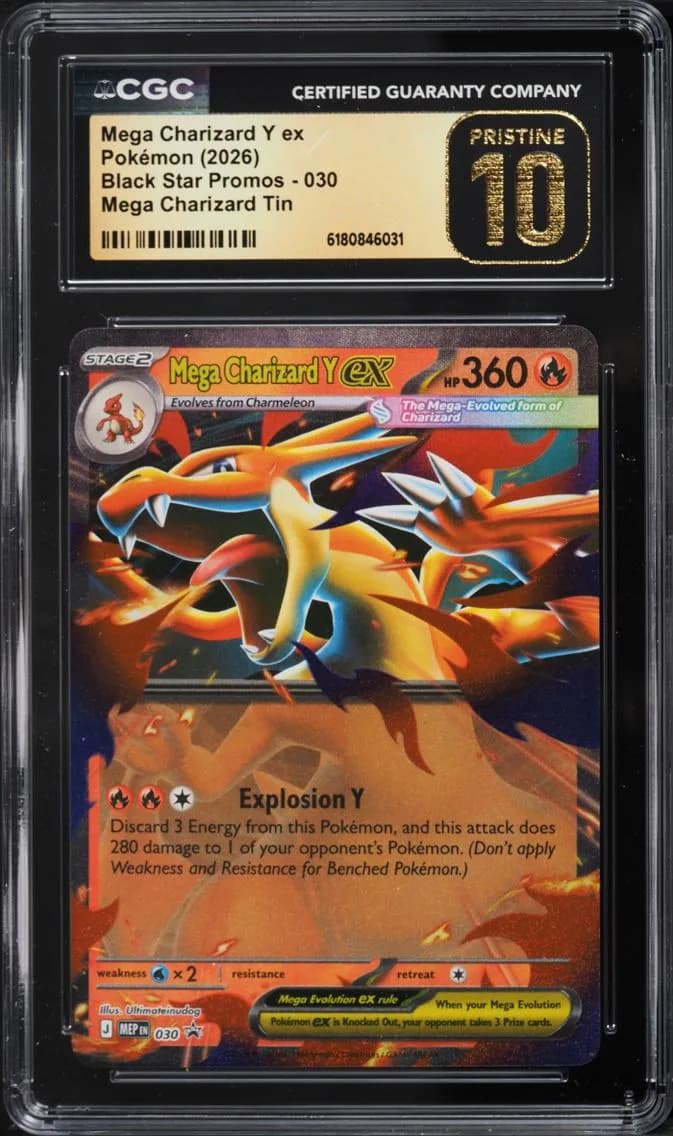 Y Ex, Black Star Promos - Mega Evolution MEP EN, CGC 10