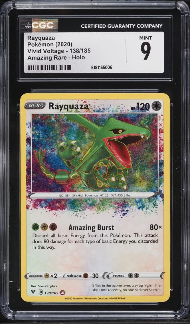 Rayquaza, Vivid Voltage, CGC 9