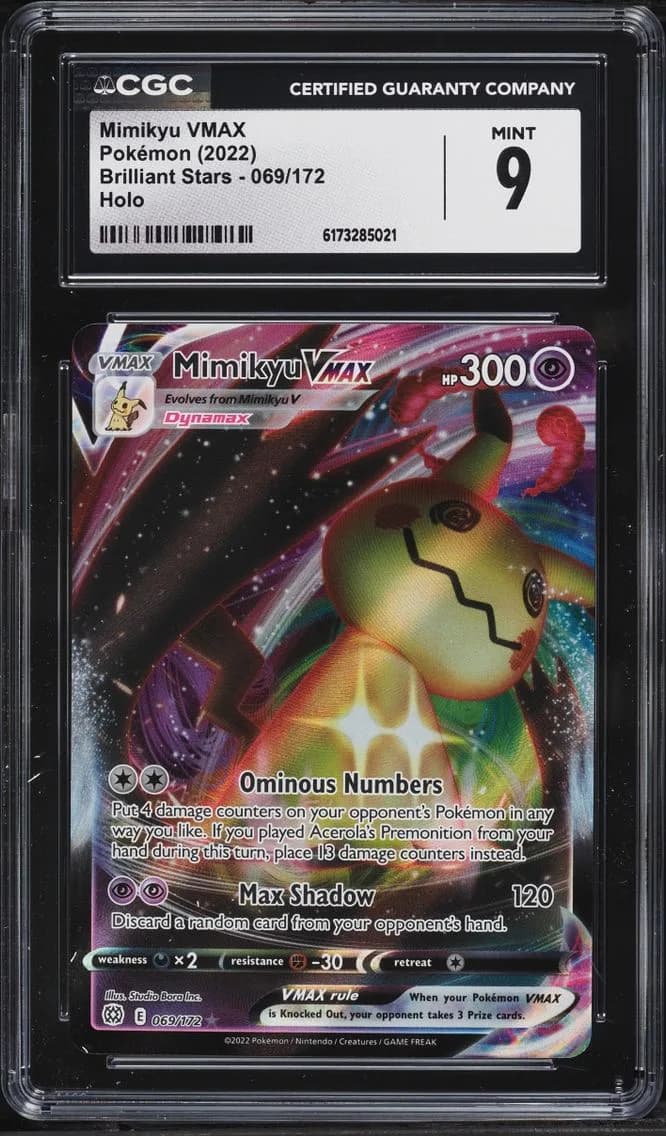 Mimikyu VMAX, Brilliant Stars, CGC 9