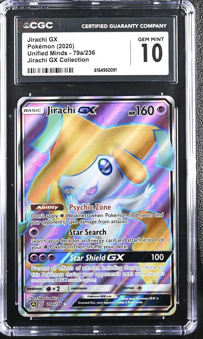Jirachi GX, Unified Minds, CGC 10