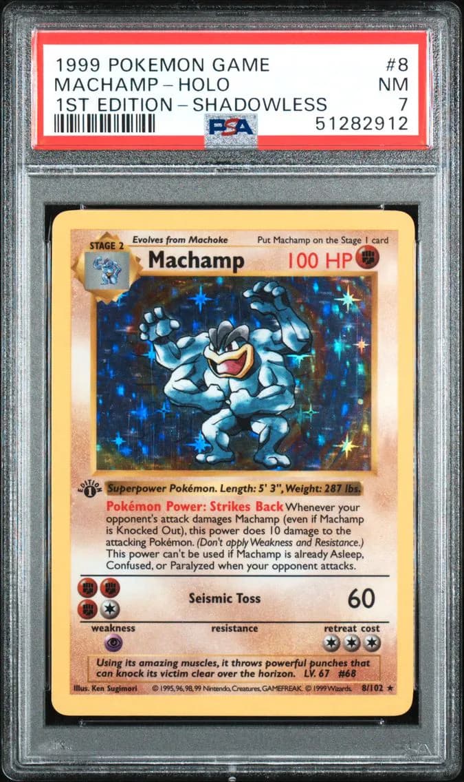 Machamp-Holo, Game, PSA 7