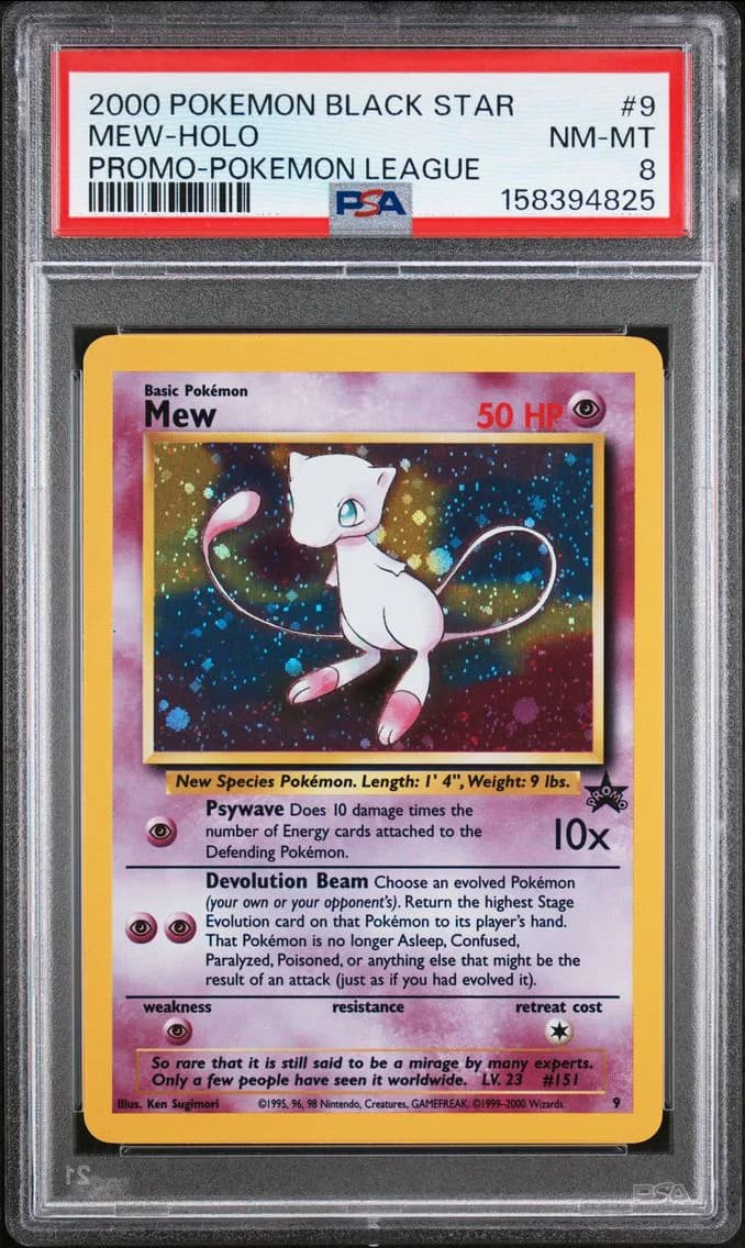 Mew-Holo, Promo Black Star, PSA 8