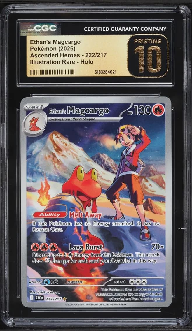 Ethan's Magcargo, Ascended Heroes, CGC 10