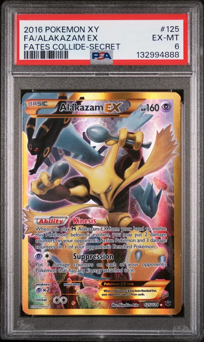 Alakazam EX, XY Fates Collide, PSA 6