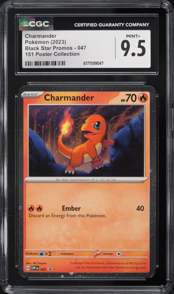 Charmander, Black Star Promos - Scarlet & Violet SVP EN, CGC 9.5