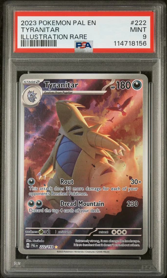 Tyranitar, Paldea Evolved, PSA 9