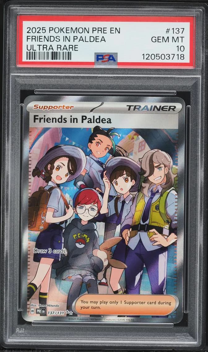 Friends in Paldea, Prismatic Evolutions, PSA 10