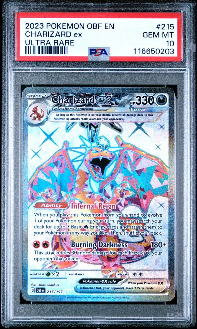 Charizard EX, Obsidian Flames, PSA 10