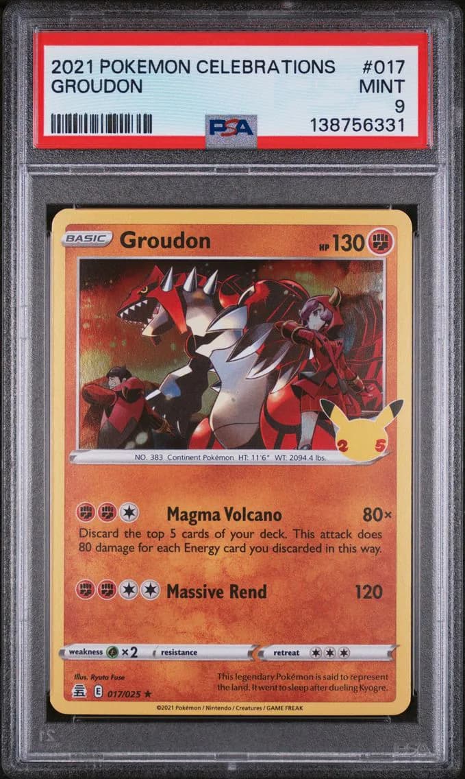Groudon, Celebrations, PSA 9