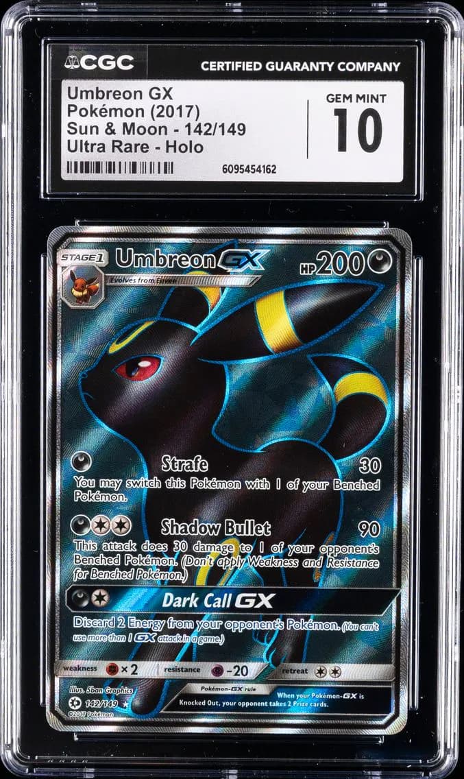 Umbreon GX, Sun & Moon, CGC 10