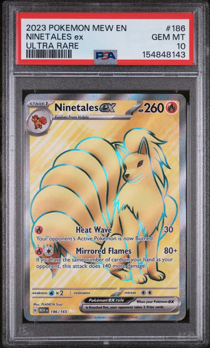 Ninetales EX, 151, PSA 10