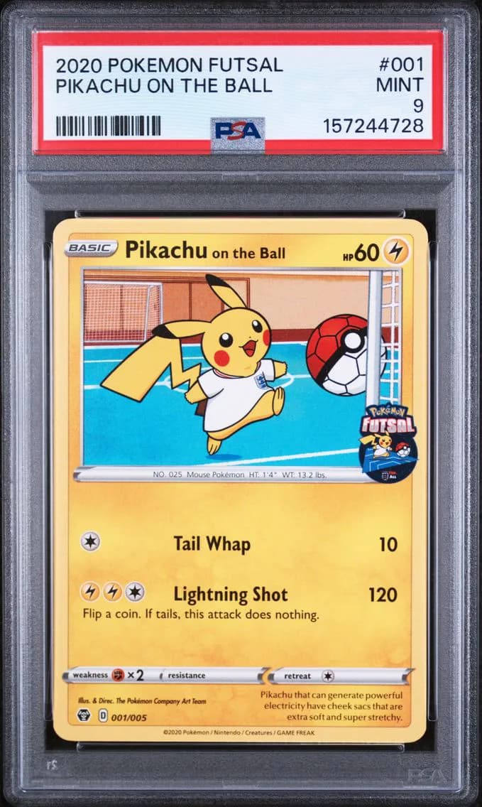 Pikachu on the Ball, Futsal, PSA 9