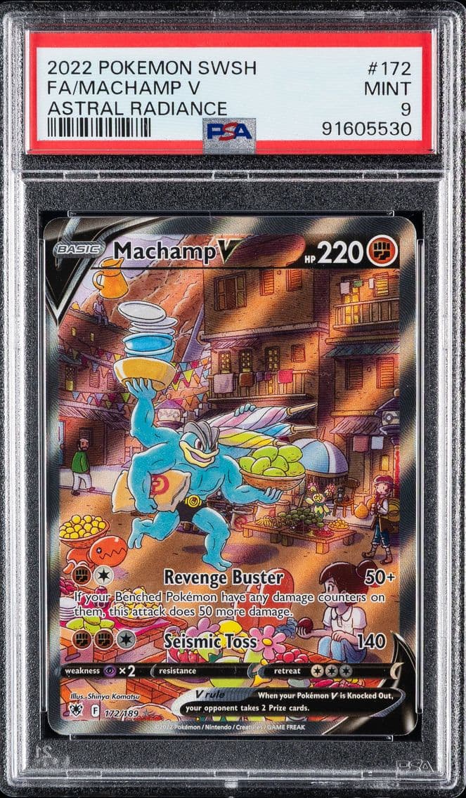 Machamp V, Sword & Shield Astral Radiance, PSA 9