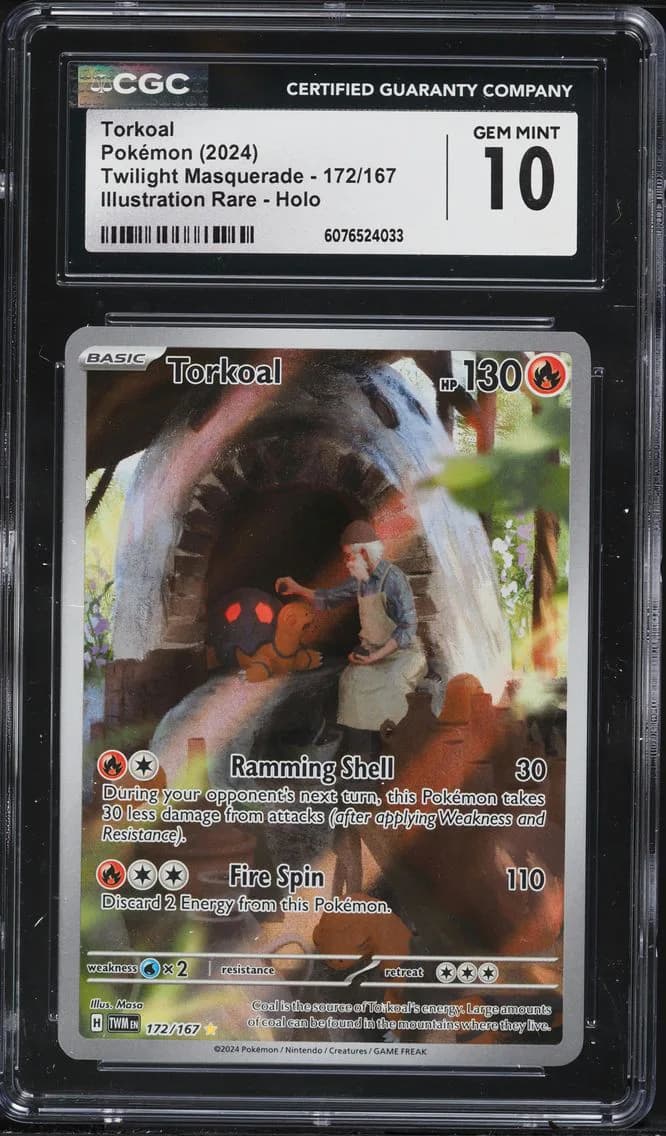 Torkoal, Twilight Masquerade, CGC 10