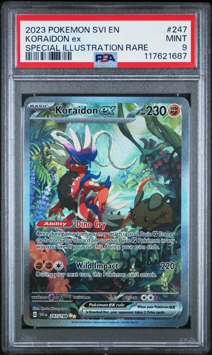 Koraidon EX, Scarlet & Violet, PSA 9