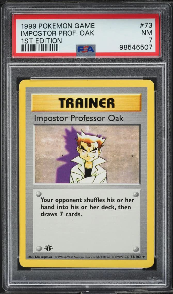 Impostor Professor Oak, Game, PSA 7