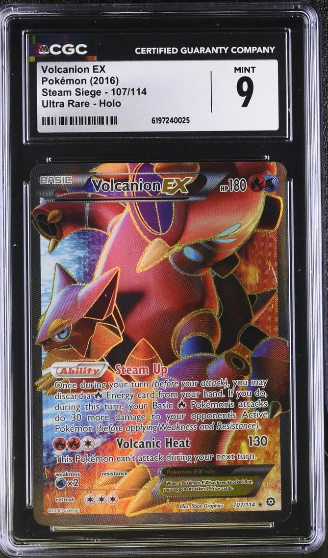 Volcanion EX, Steam Siege, CGC 9