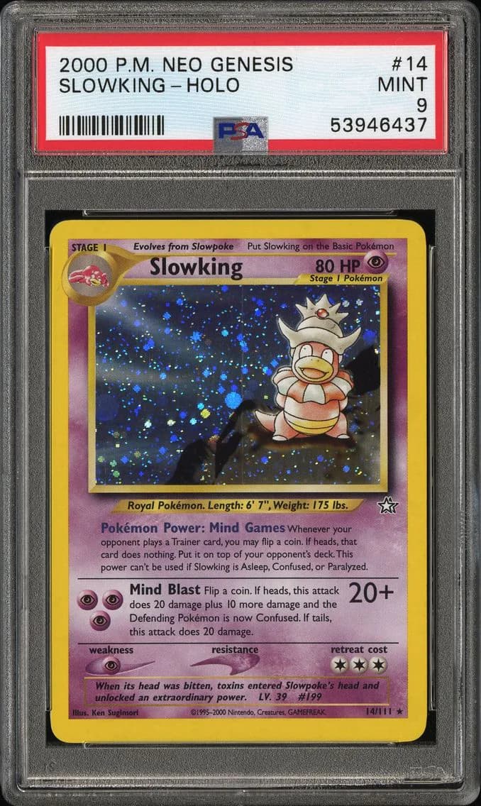 Slowking-Holo, Neo Genesis, PSA 9
