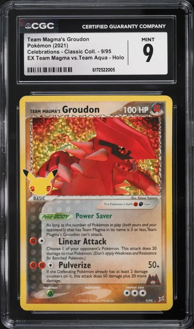 Team Magma's Groudon, Celebrations - Classic Collection, CGC 9