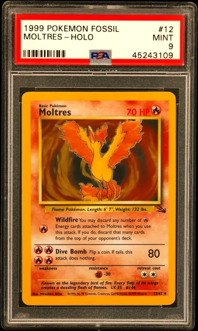 Moltres-Holo, Fossil, PSA 9