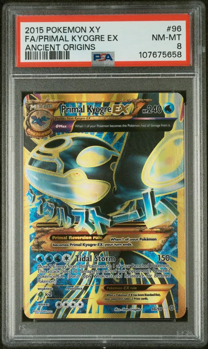 Primal Kyogre EX, XY Ancient Origins, PSA 8