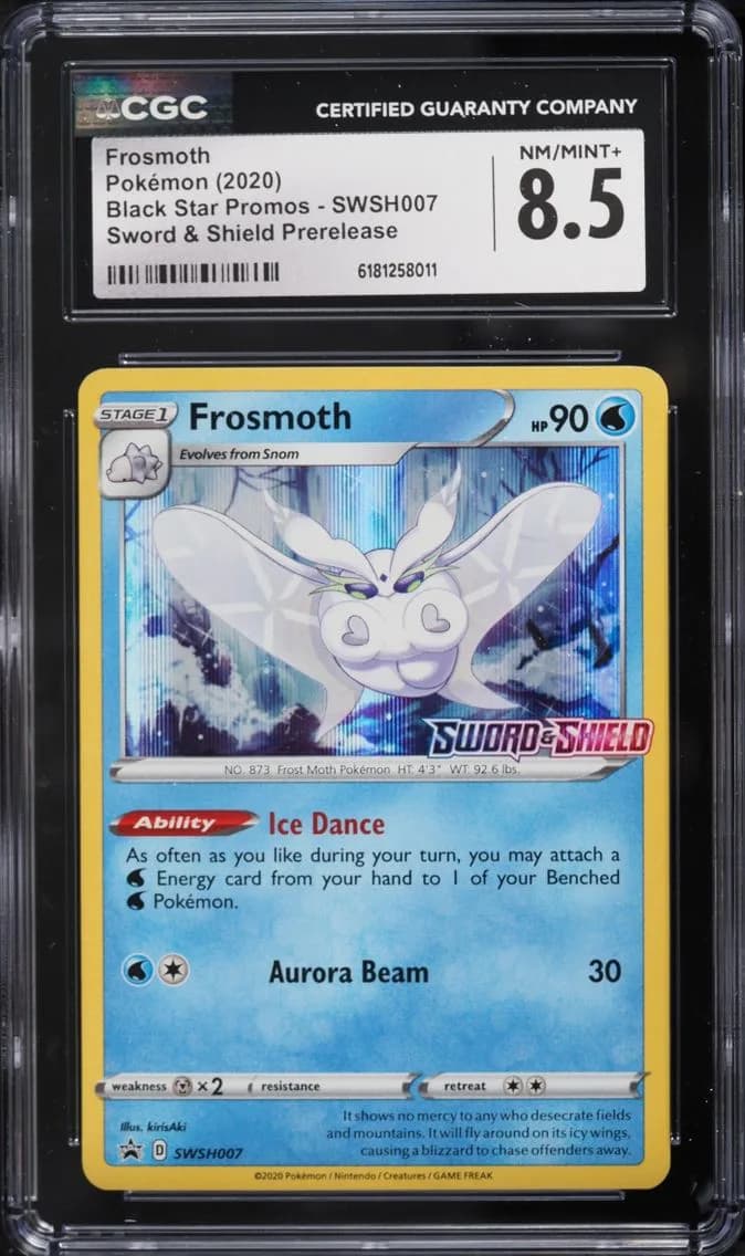 Frosmoth, Black Star Promos - Sword & Shield, CGC 8.5
