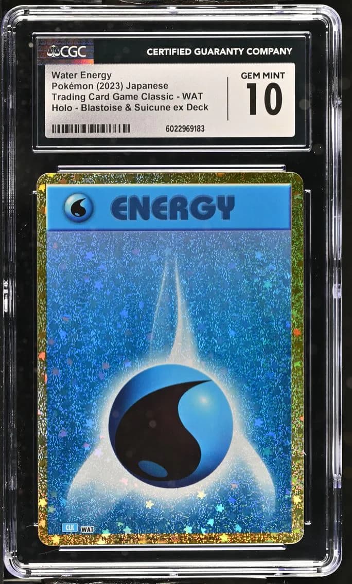 Water Energy, Trading Card Game Classic - CLF, CLL, CLK - Japanese, CGC 10