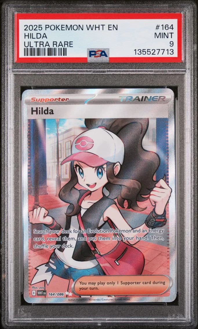 Hilda, White Flare, PSA 9