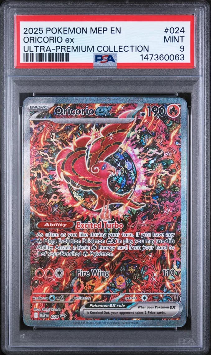 Oricorio EX, Me Black Star Promo, PSA 9