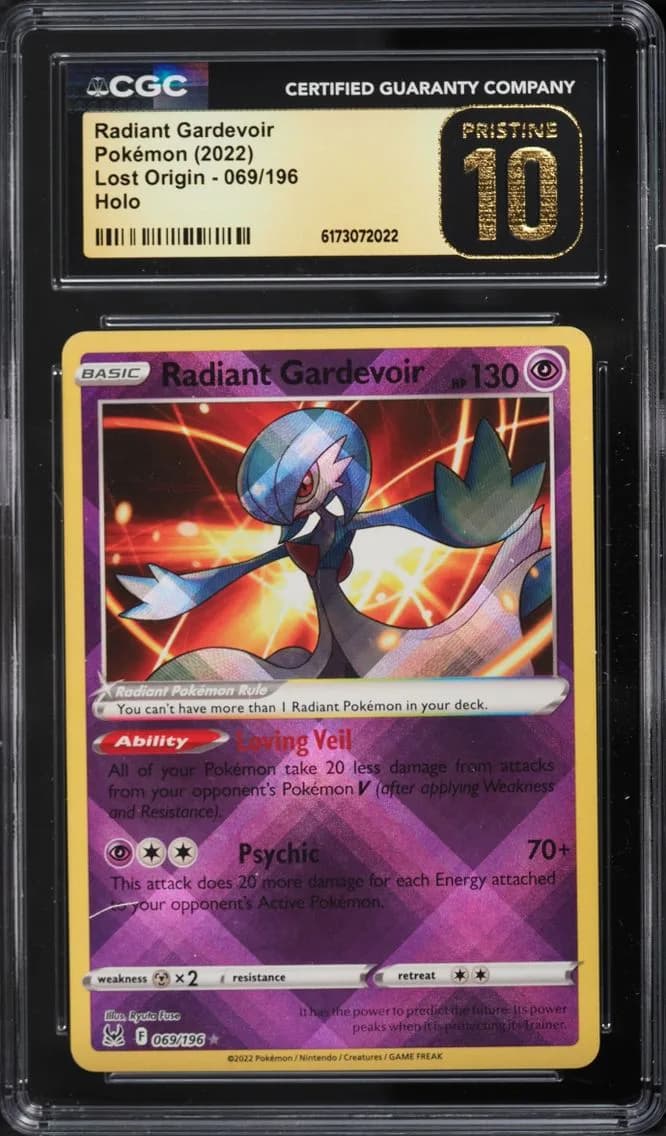 Radiant Gardevoir, Lost Origin, CGC 10
