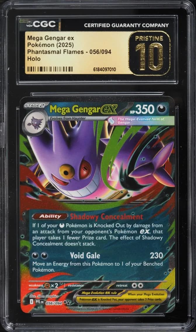 Mega Gengar EX, Phantasmal Flames, CGC 10