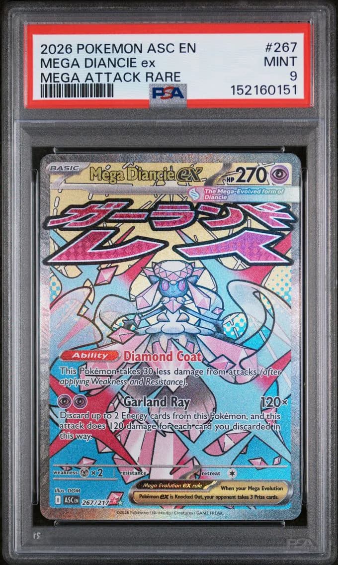 Mega Diancie EX, Ascended Heroes, PSA 9