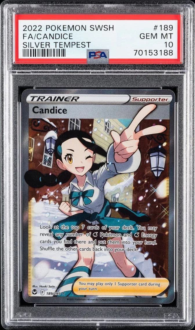 Candice, Sword & Shield Silver Tempest, PSA 10