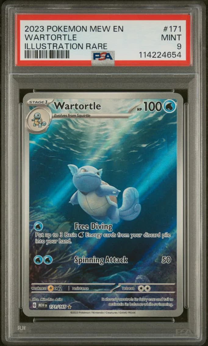 Wartortle, 151, PSA 9