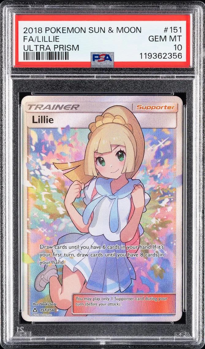 Lillie, Sun & Moon Ultra Prism, PSA 10