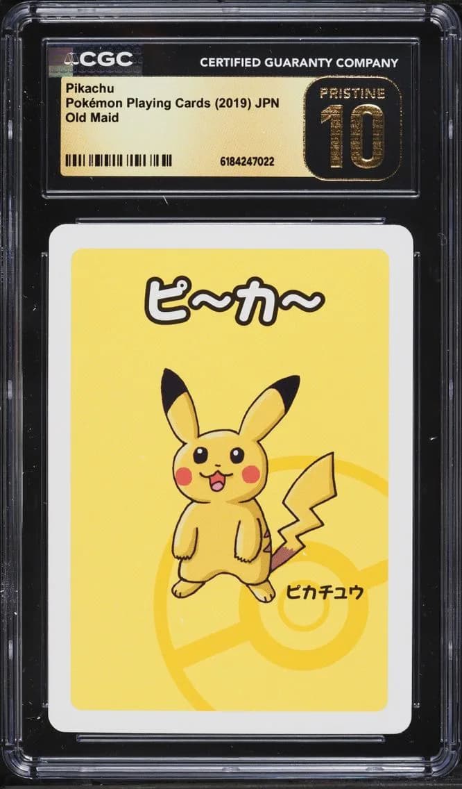 Pikachu, Old Maid (Red Back) - Japanese, CGC 10