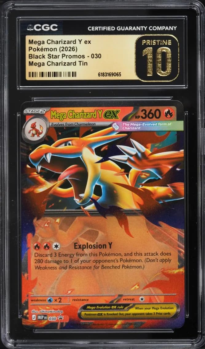 Y EX, Black Star Promos - Mega Evolution MEP EN, CGC 10