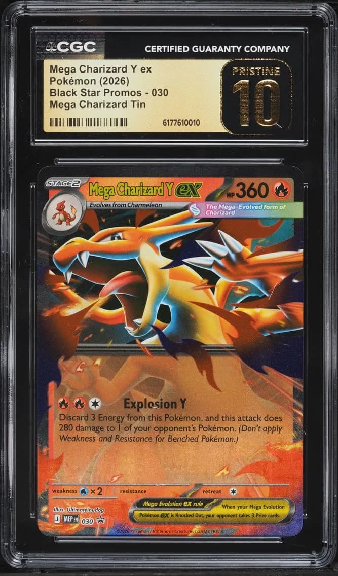 Y ex, Black Star Promos - Mega Evolution MEP EN, CGC 10