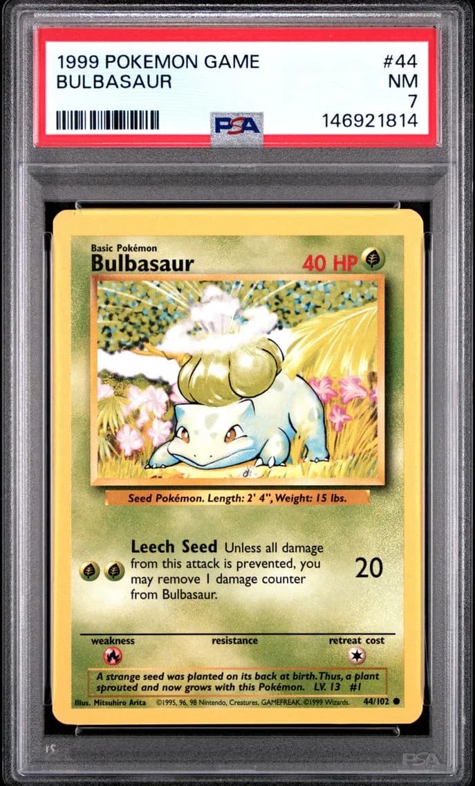 Bulbasaur, Game, PSA 7