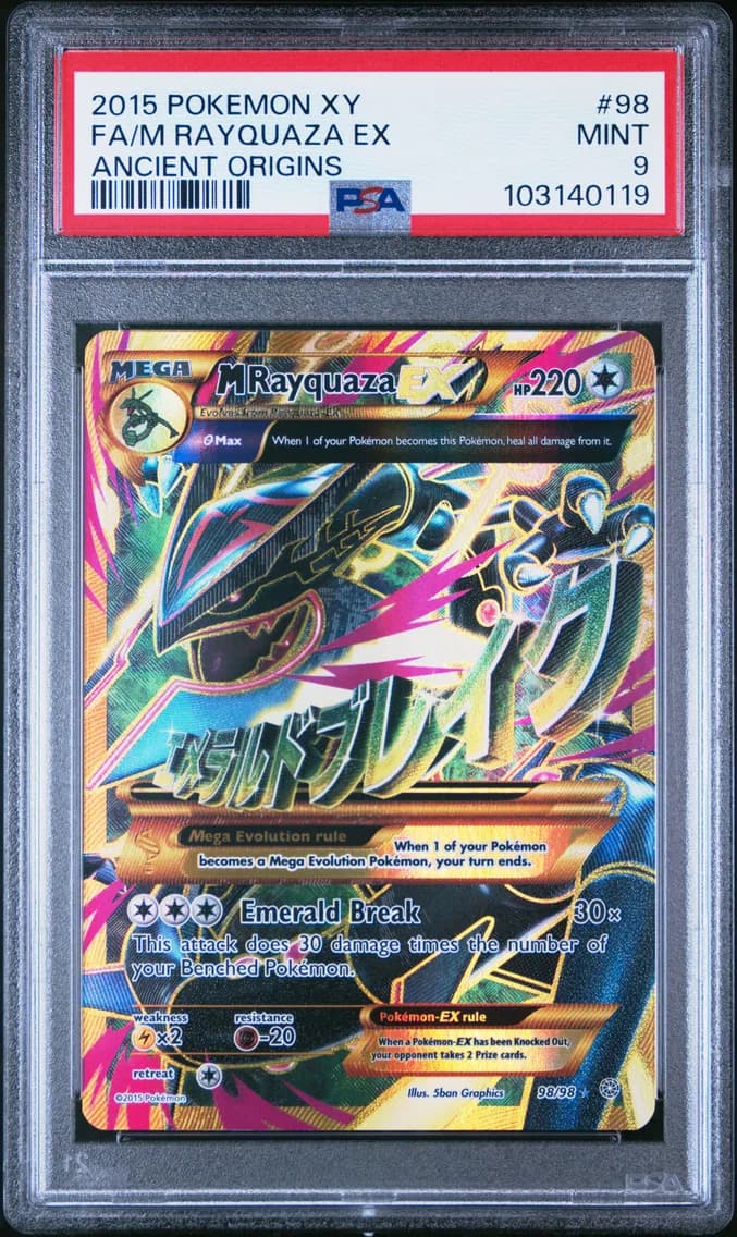 M Rayquaza EX, XY Ancient Origins, PSA 9