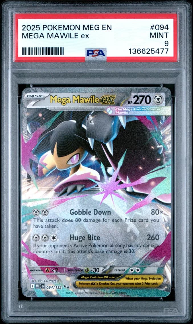 Mega Mawile EX, Mega Evolution, PSA 9