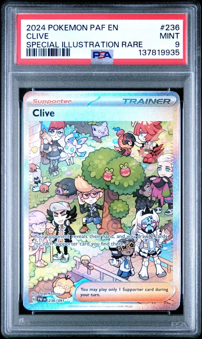 Clive, Paldean Fates, PSA 9