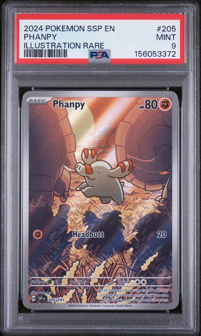 Phanpy, Surging Sparks, PSA 9