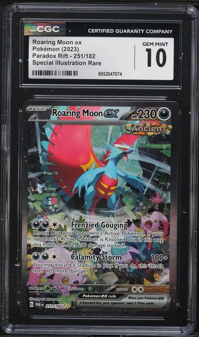Roaring Moon EX, Paradox Rift, CGC 10