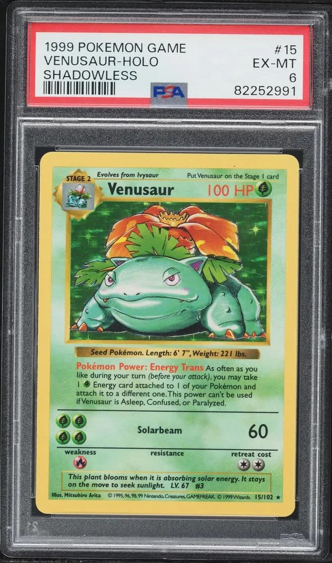 Venusaur-Holo, Game, PSA 6