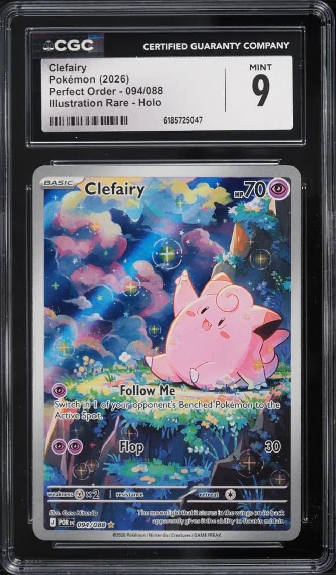Clefairy, Perfect Order, CGC 9