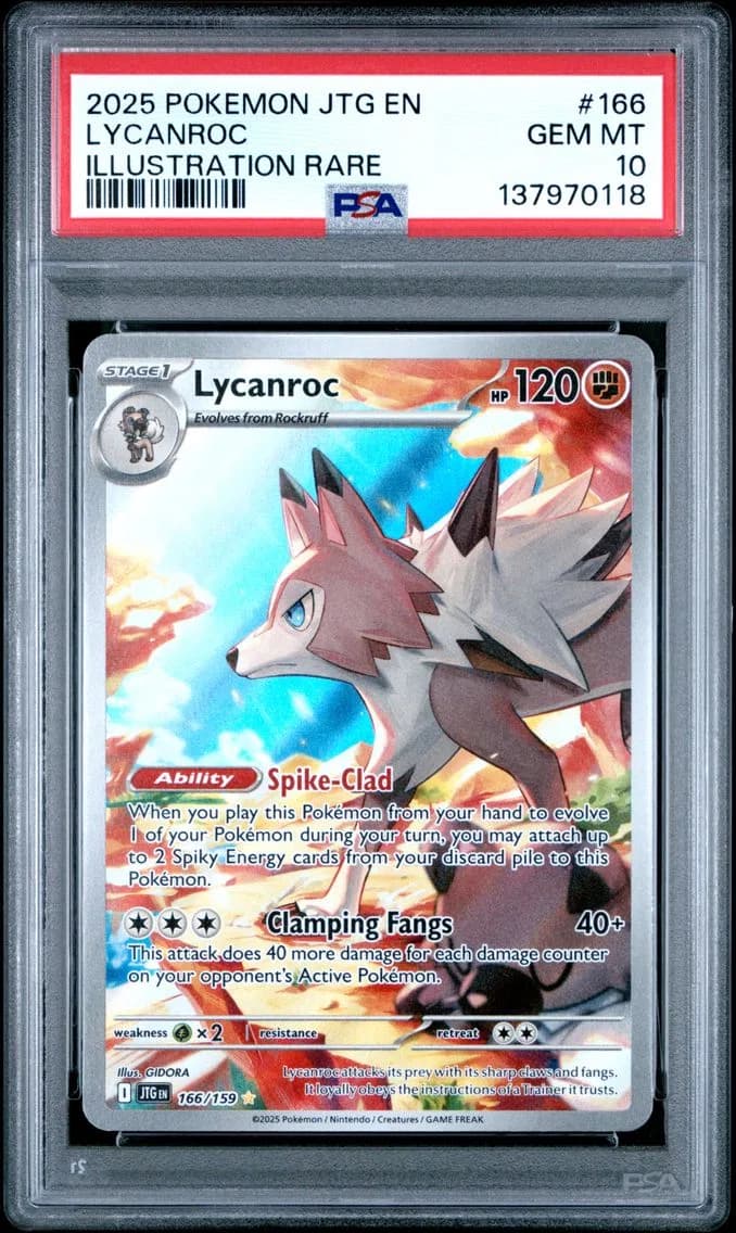 Lycanroc, Journey Together, PSA 10