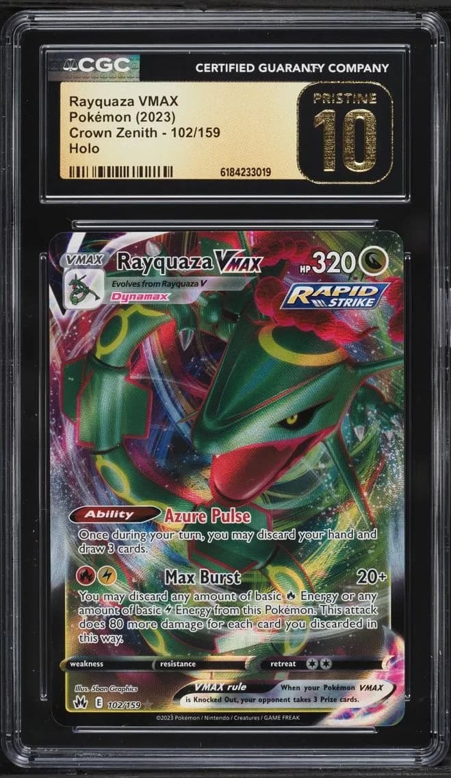 Rayquaza VMAX, Crown Zenith, CGC 10