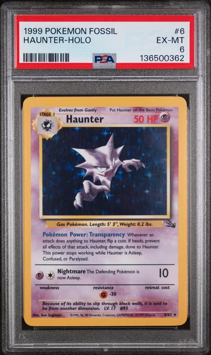 Haunter-Holo, Fossil, PSA 6